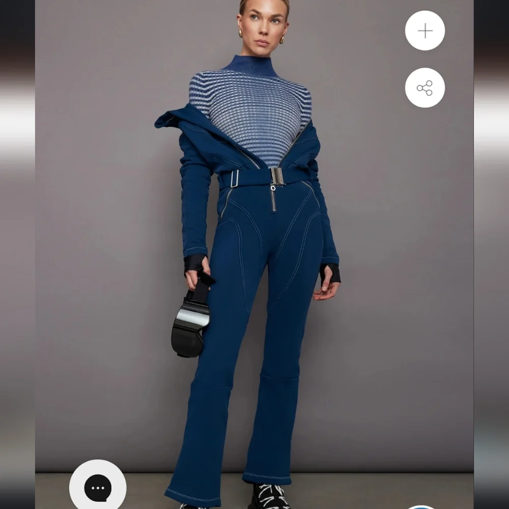 Chic Blue Belted Jumpsuit - Picture 14 of 16